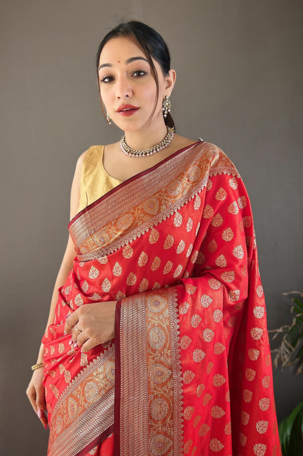 Rosy Soft Silk Saree