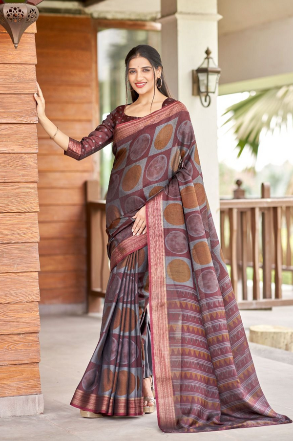 Soft Cotton Crape Saree