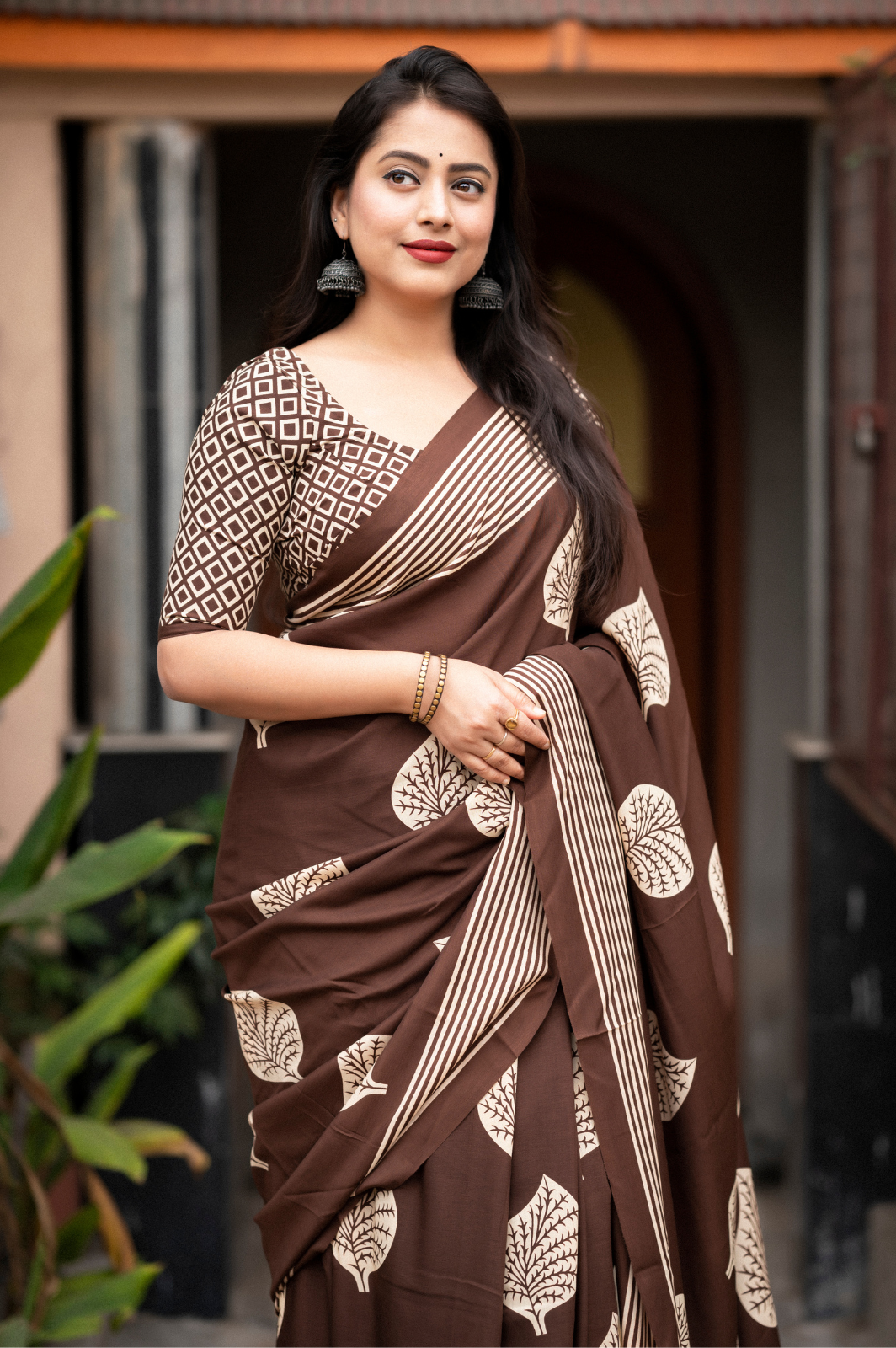 Soft Cotton Printed Saree