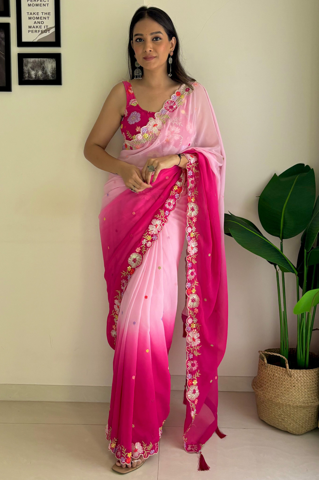 smooth Georgette Saree