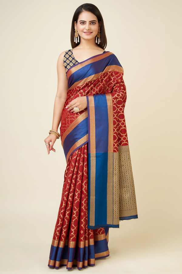 Silk Weaving Jequard Saree