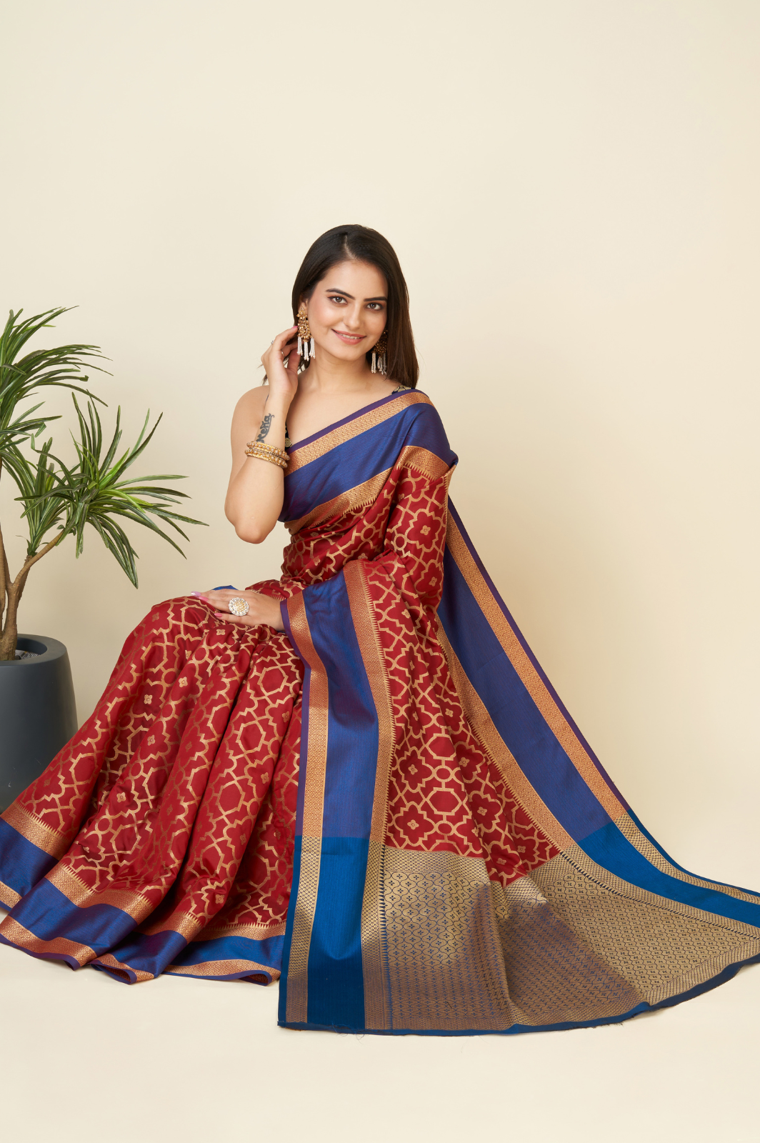 Silk Weaving Jequard Saree