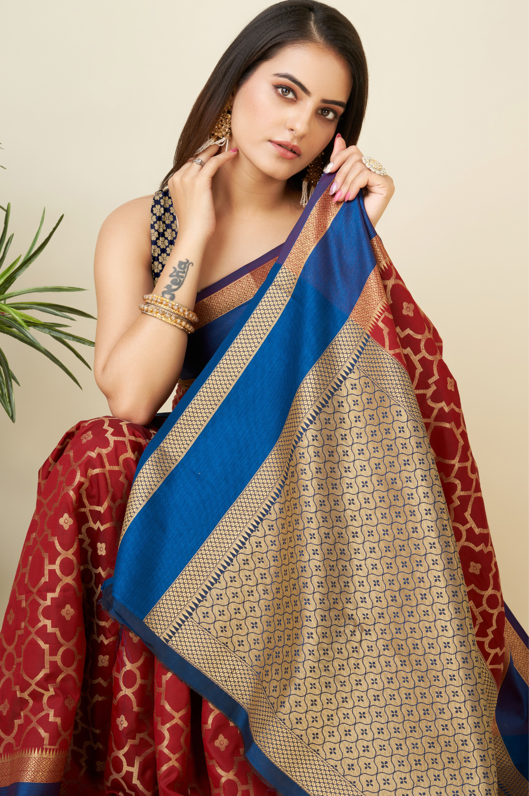 Silk Weaving Jequard Saree