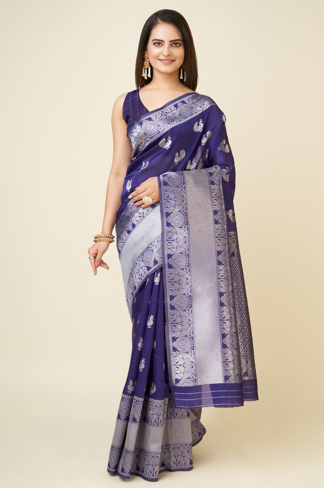 Silk Weaving Jequard Saree