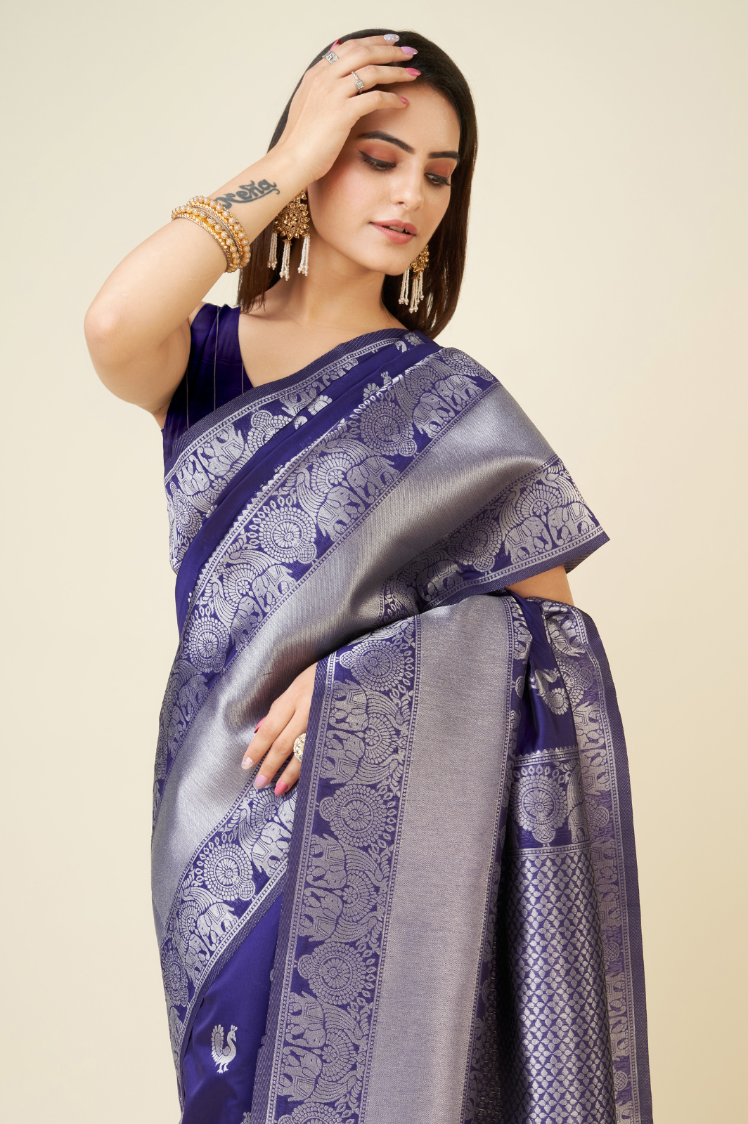 Silk Weaving Jequard Saree