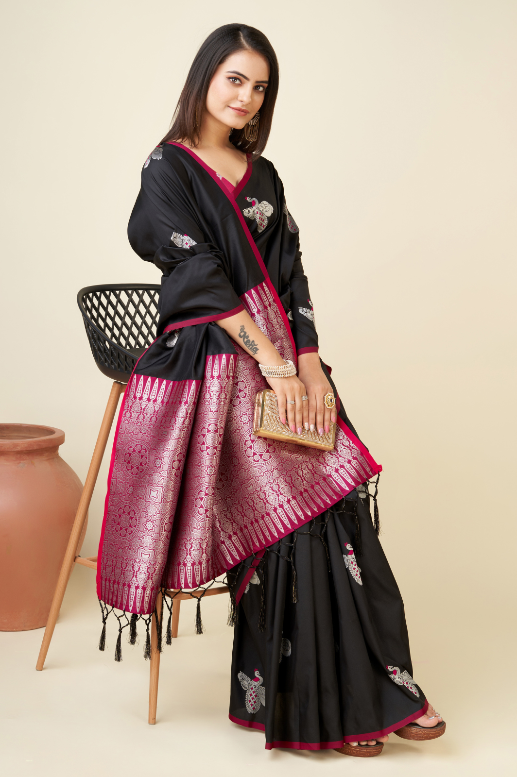 Lichi Silk Saree