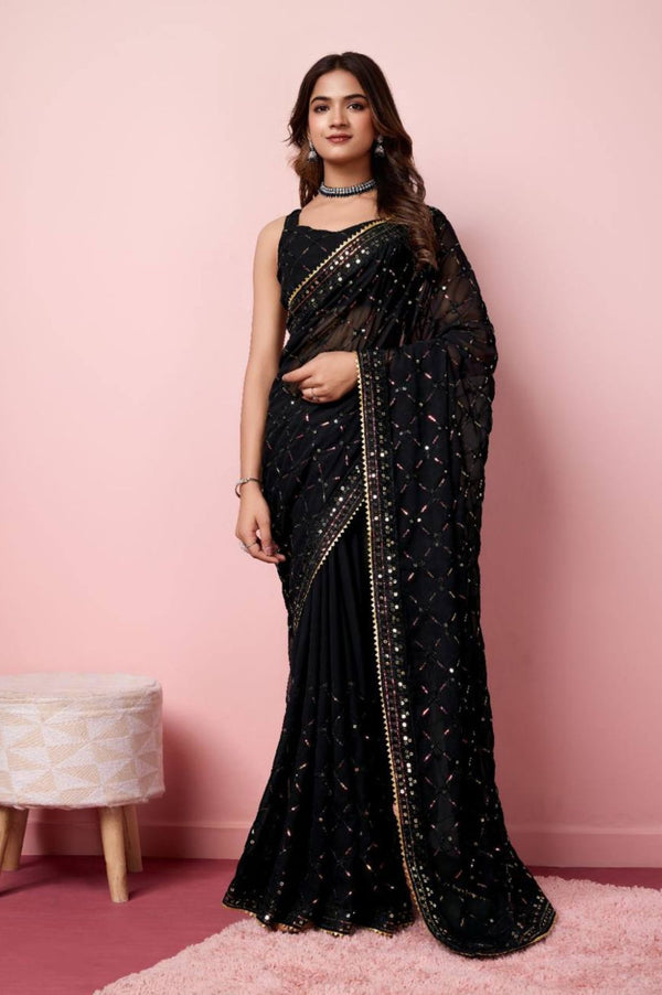 Exquisite Soft Georgette Saree for Weddings