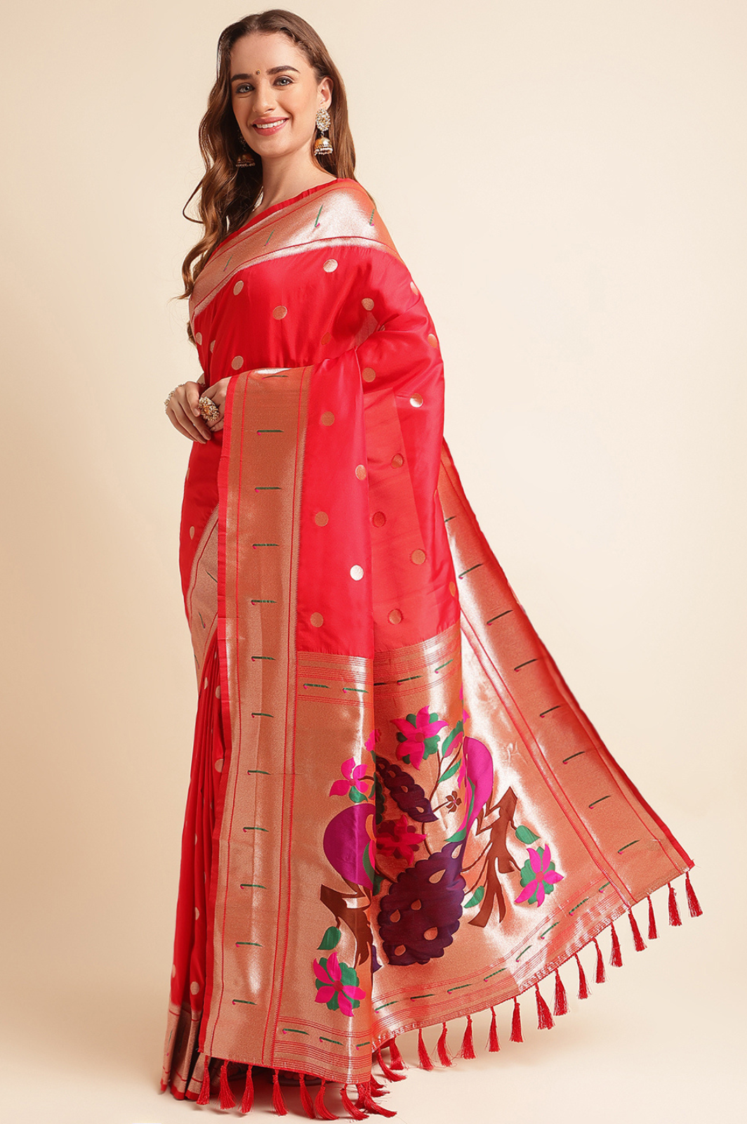  pure soft Kanchipuram Pethani silk saree 