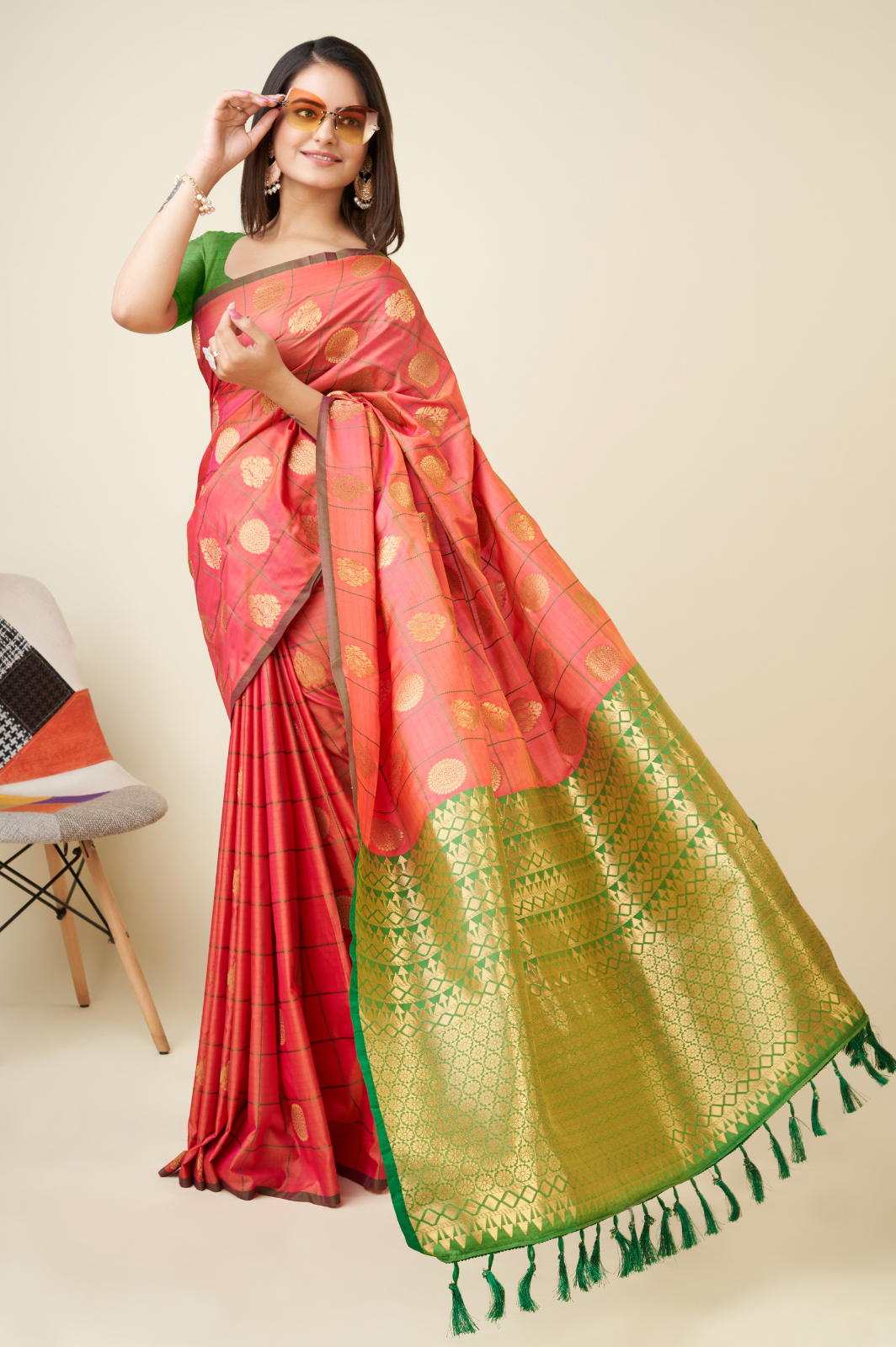 Silk Weaving Jequard Saree