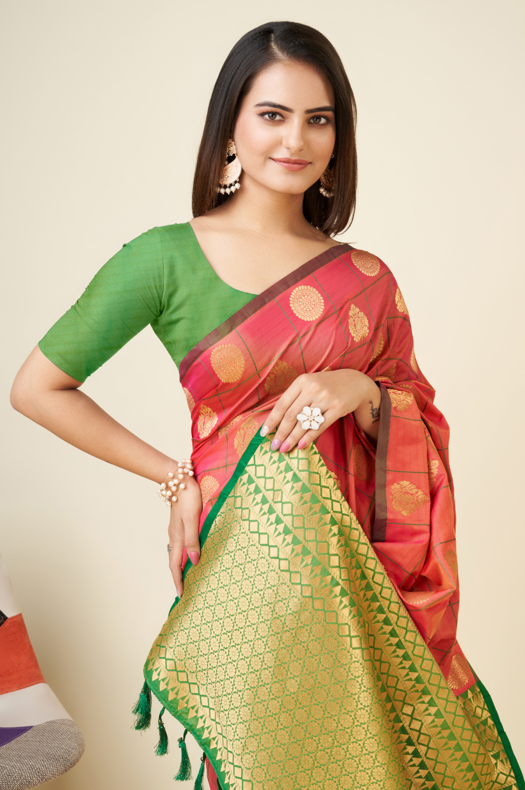 Silk Weaving Jequard Saree