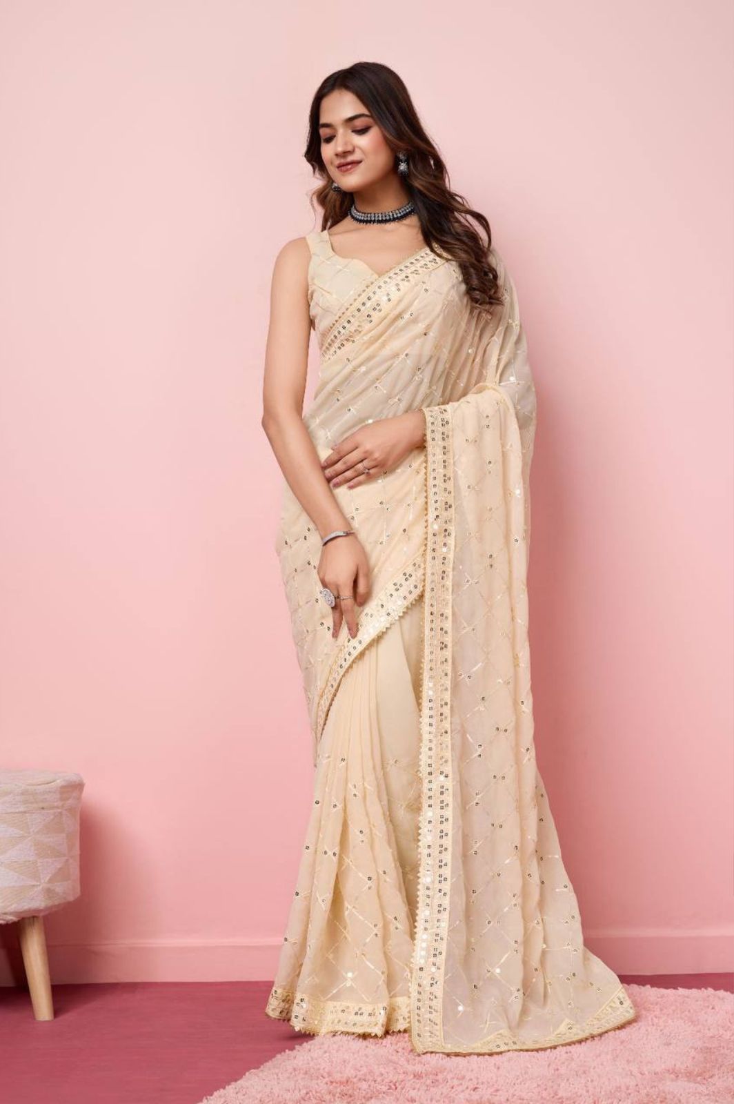 Exquisite Soft Georgette Saree for Weddings