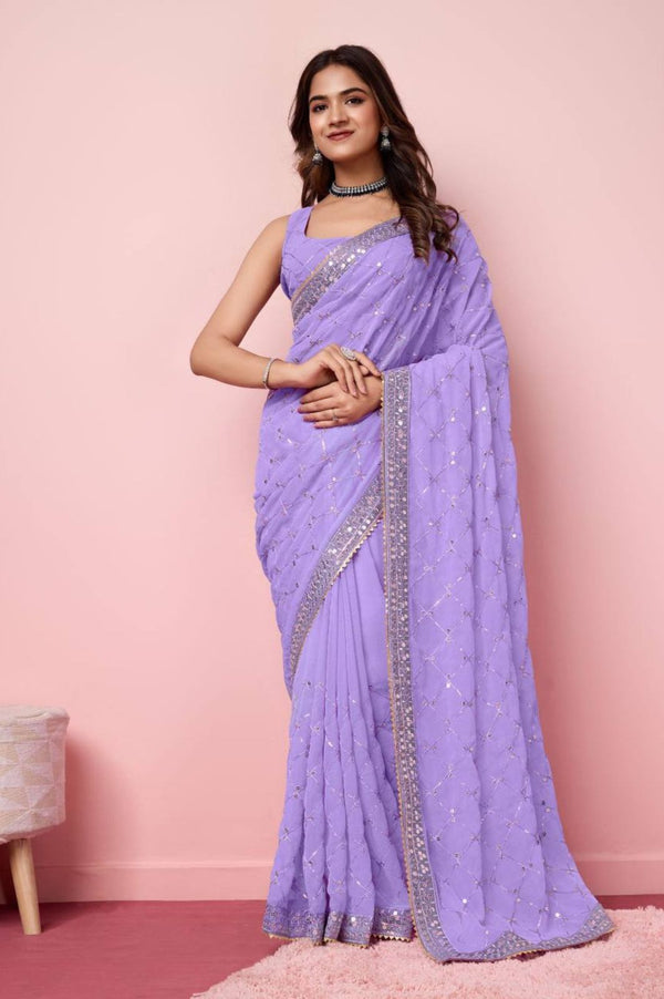 Exquisite Soft Georgette Saree for Weddings