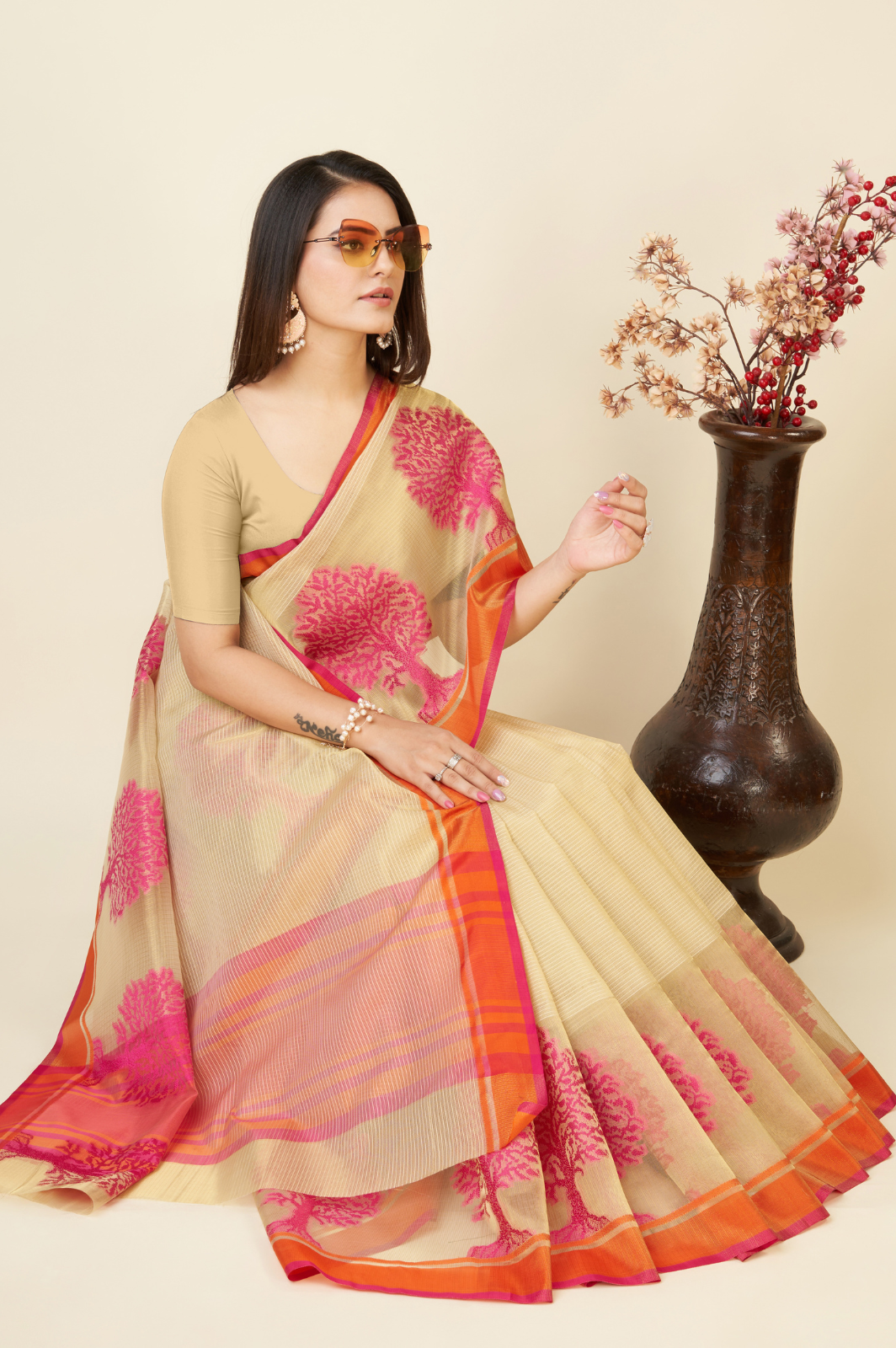 Silk Weaving Jequard Saree