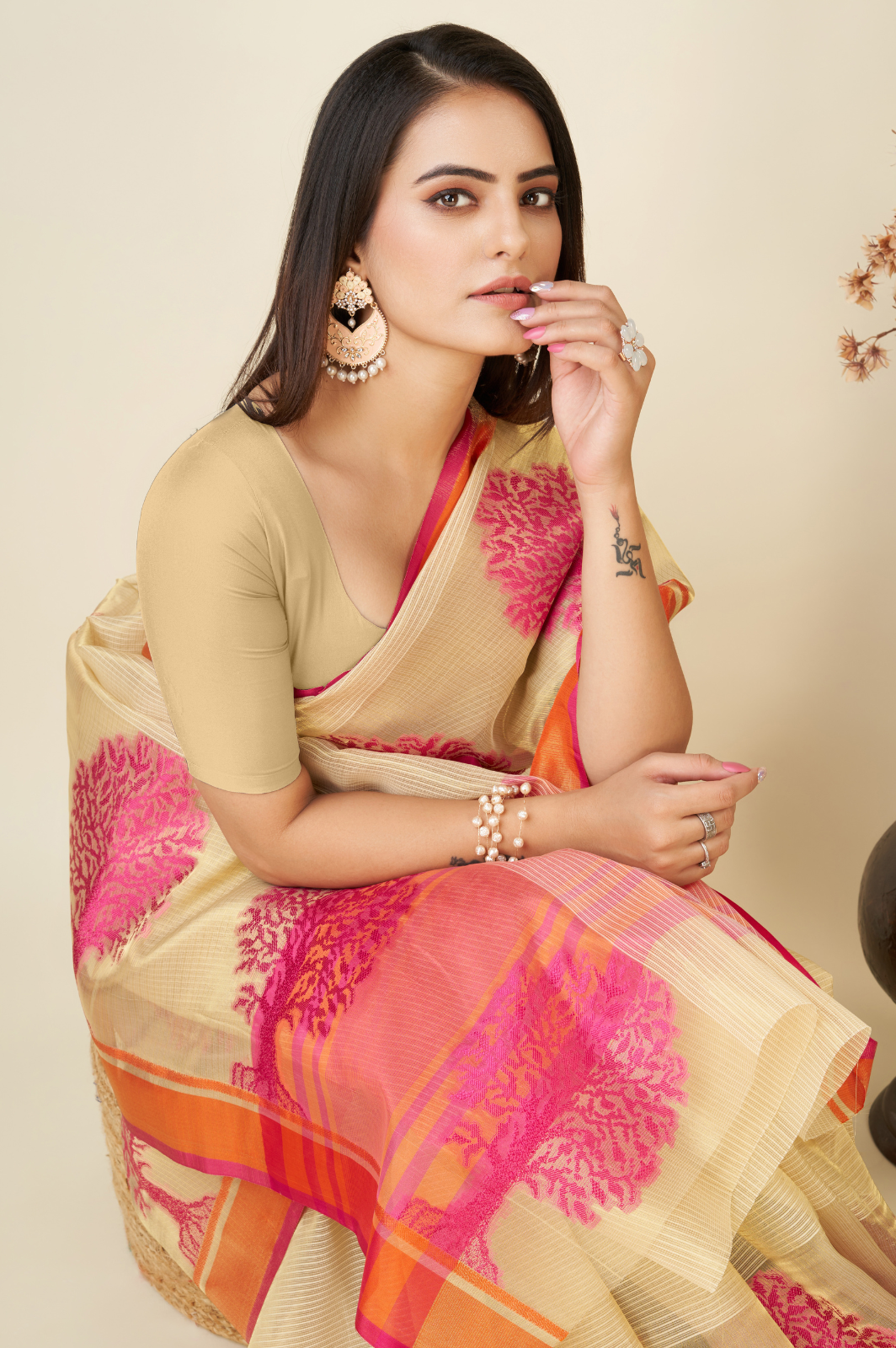 Silk Weaving Jequard Saree