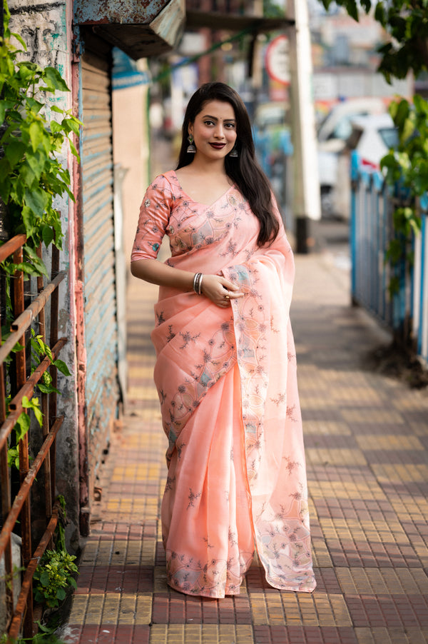 Soft Linen by Linen Saree