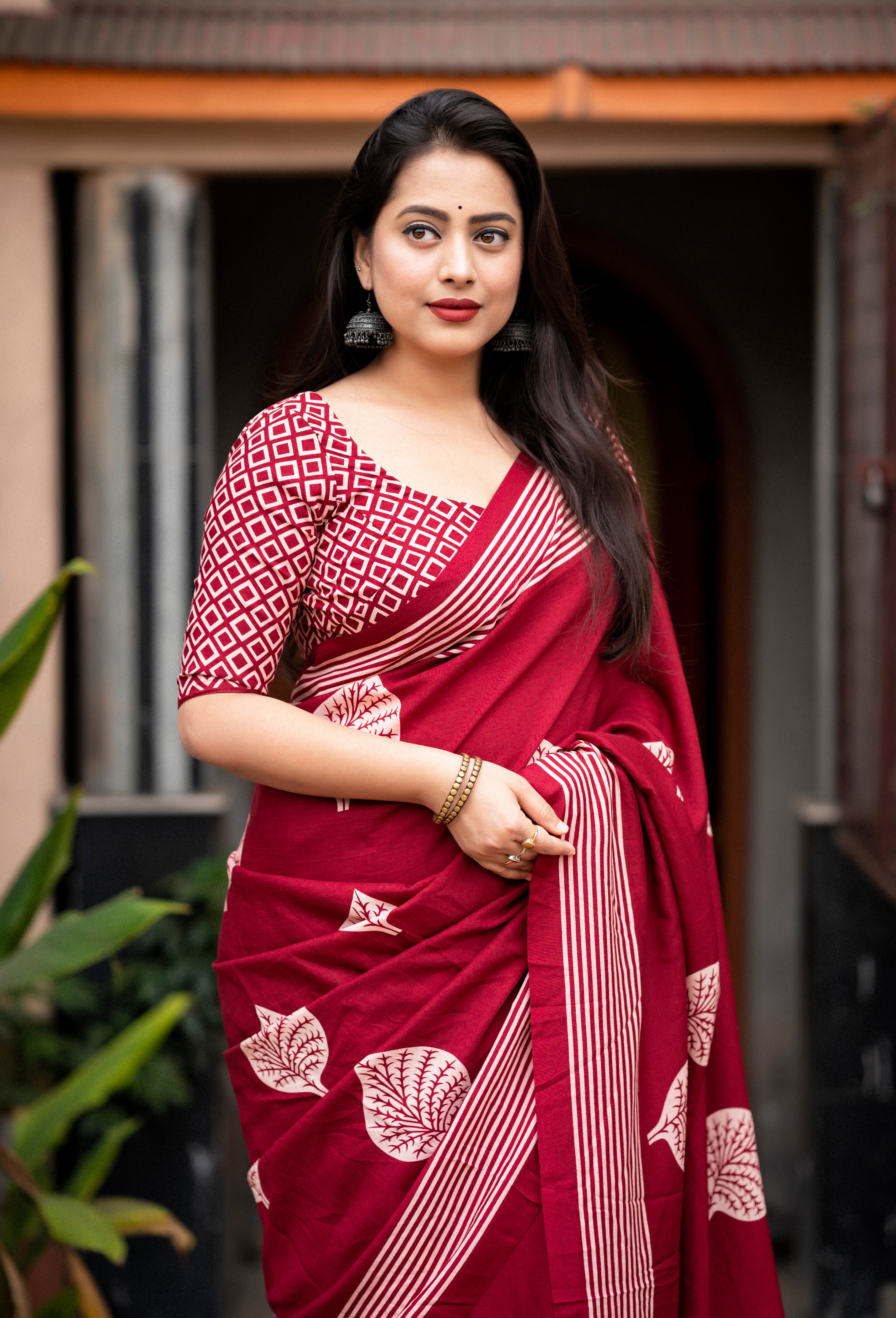 Soft Cotton Printed Saree