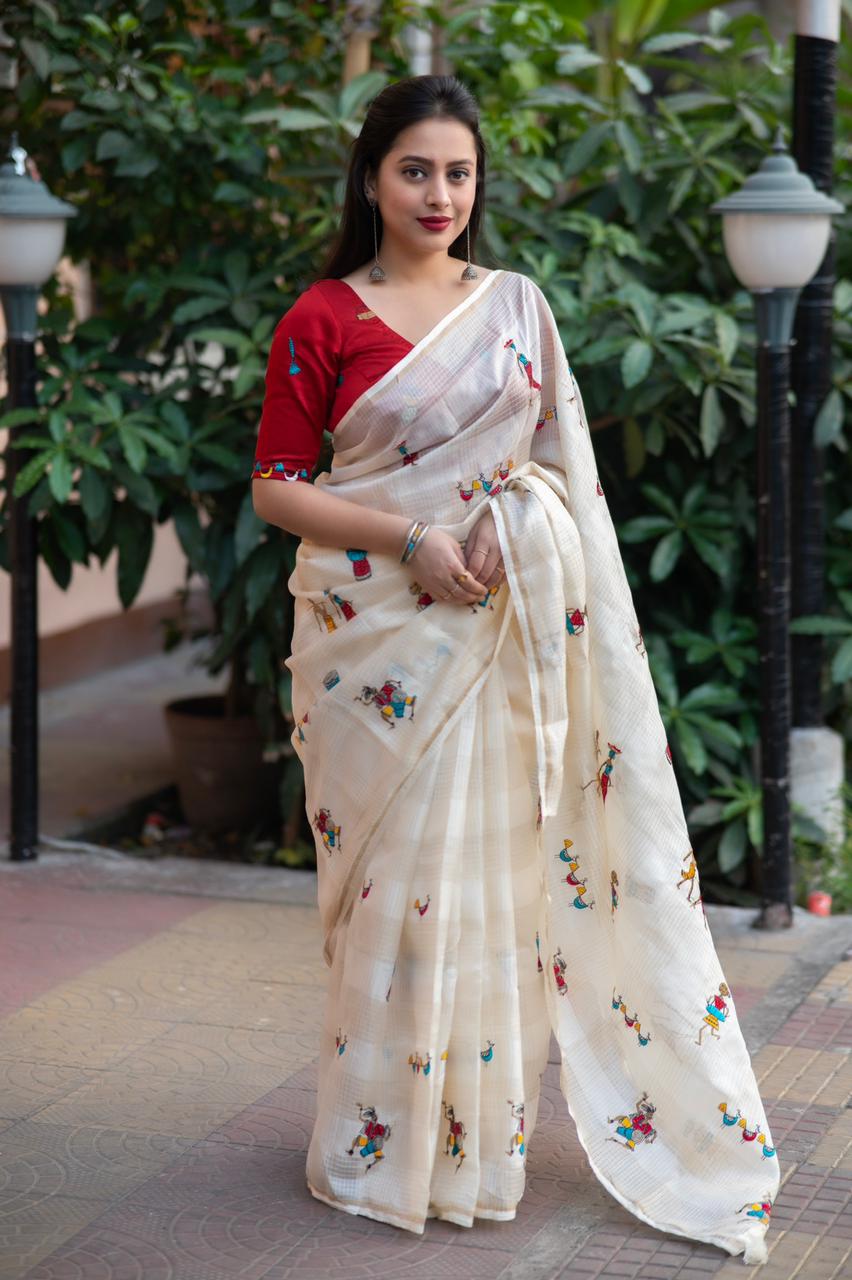 Women's Manipuri Kota Chex Saree