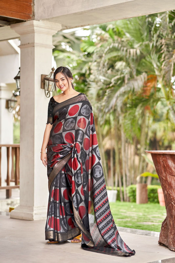  Soft Cotton Crape Saree