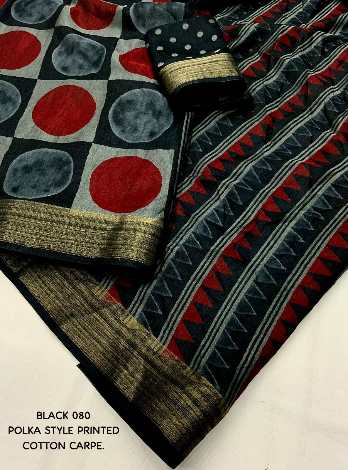  Soft Cotton Crape Saree