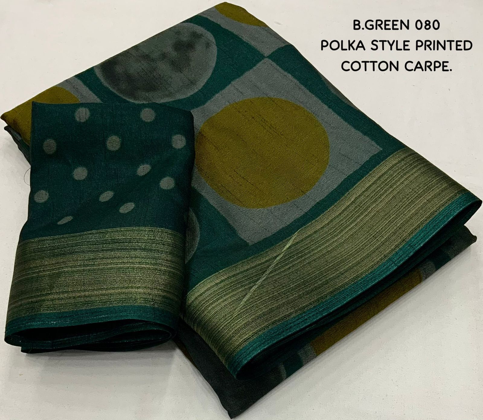 Soft Cotton Crape Saree