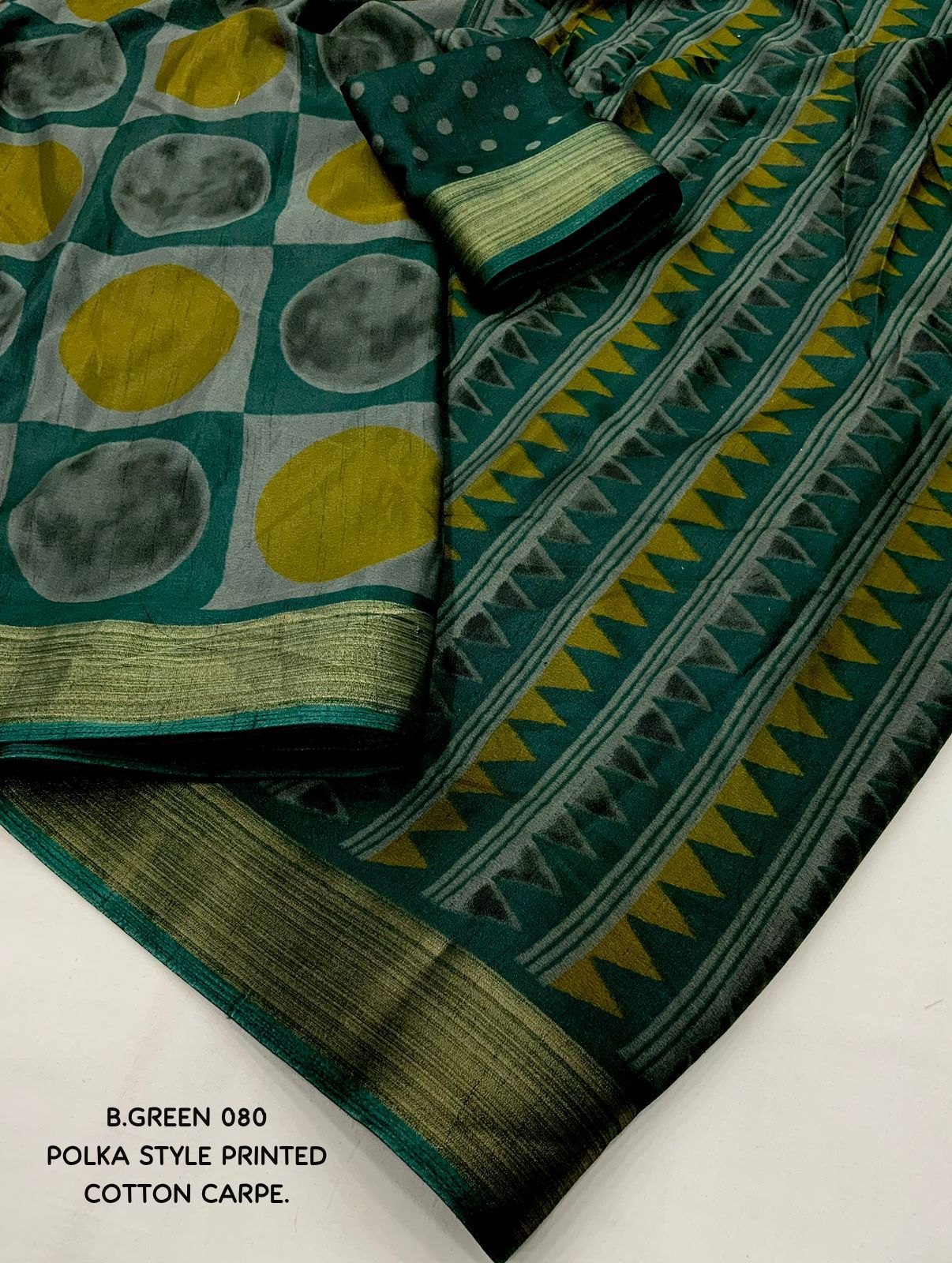 Soft Cotton Crape Saree