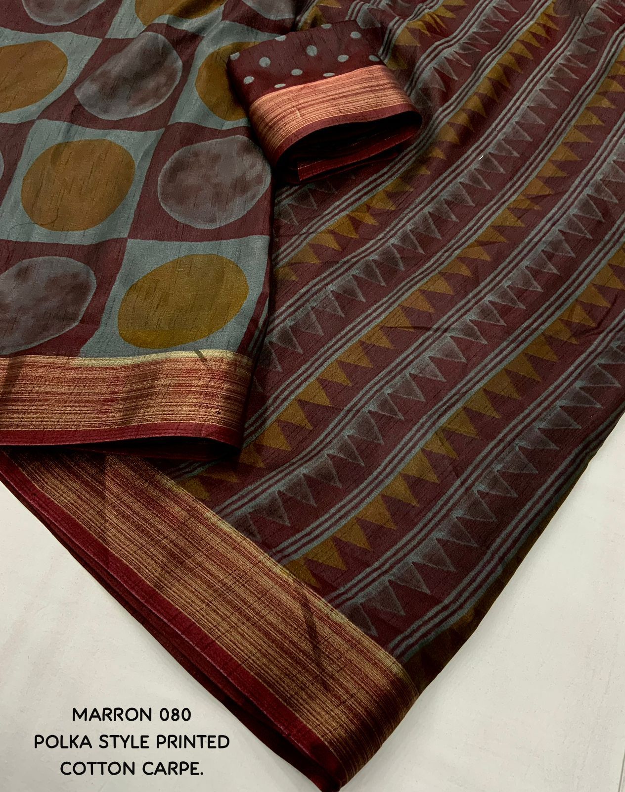 Soft Cotton Crape Saree