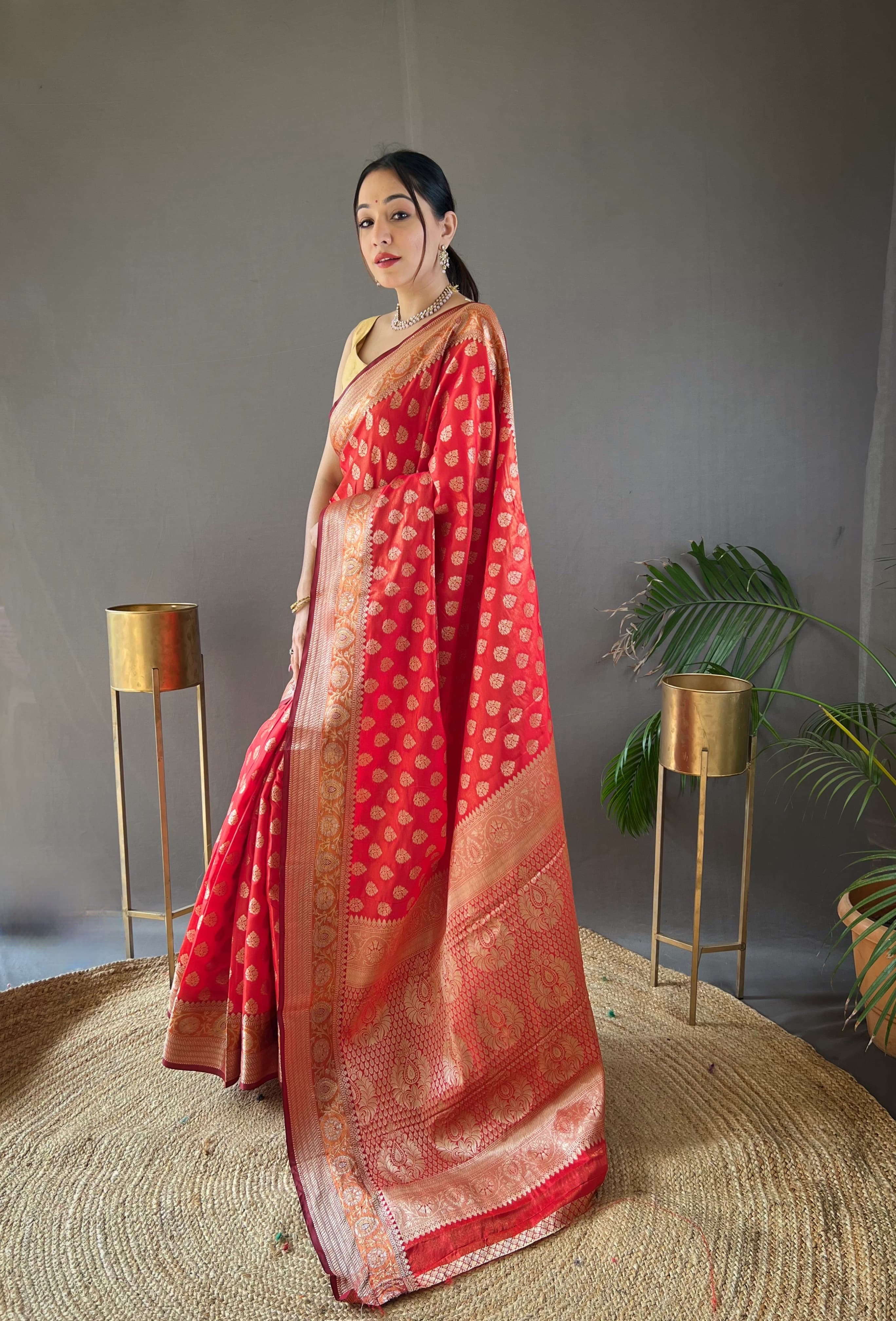 Rosy Soft Silk Saree