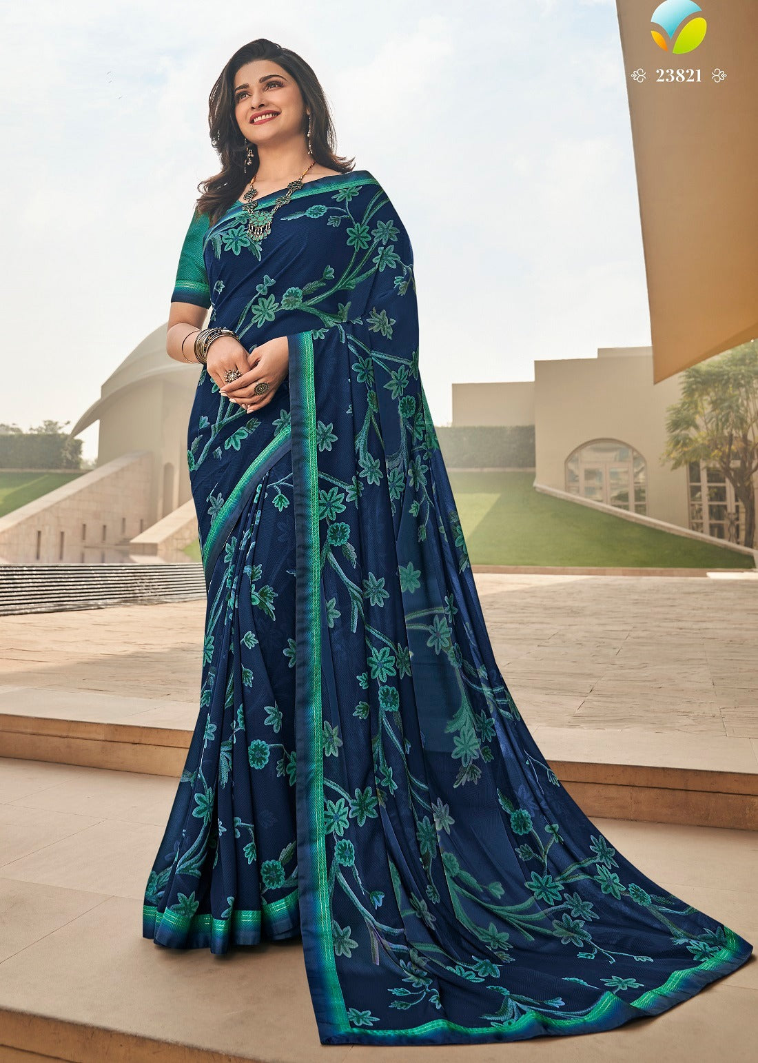 Georgette Printed Saree with 100% Best Quality Georgette Blous