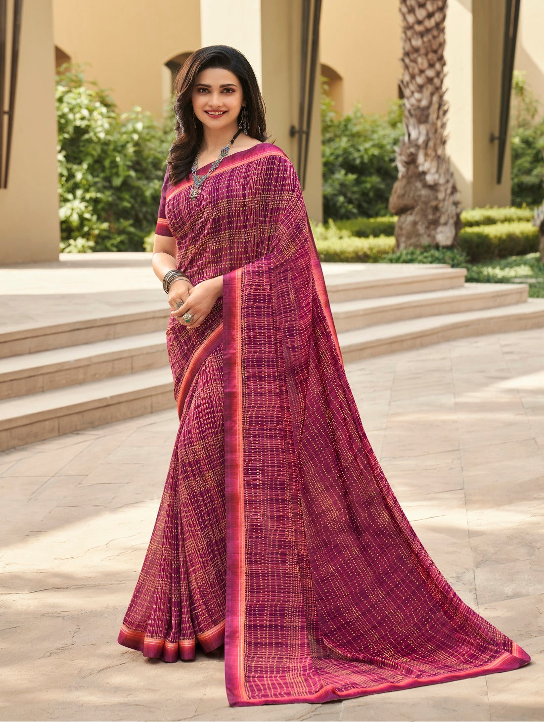 Georgette Printed Saree with 100% Best Quality Georgette Blous