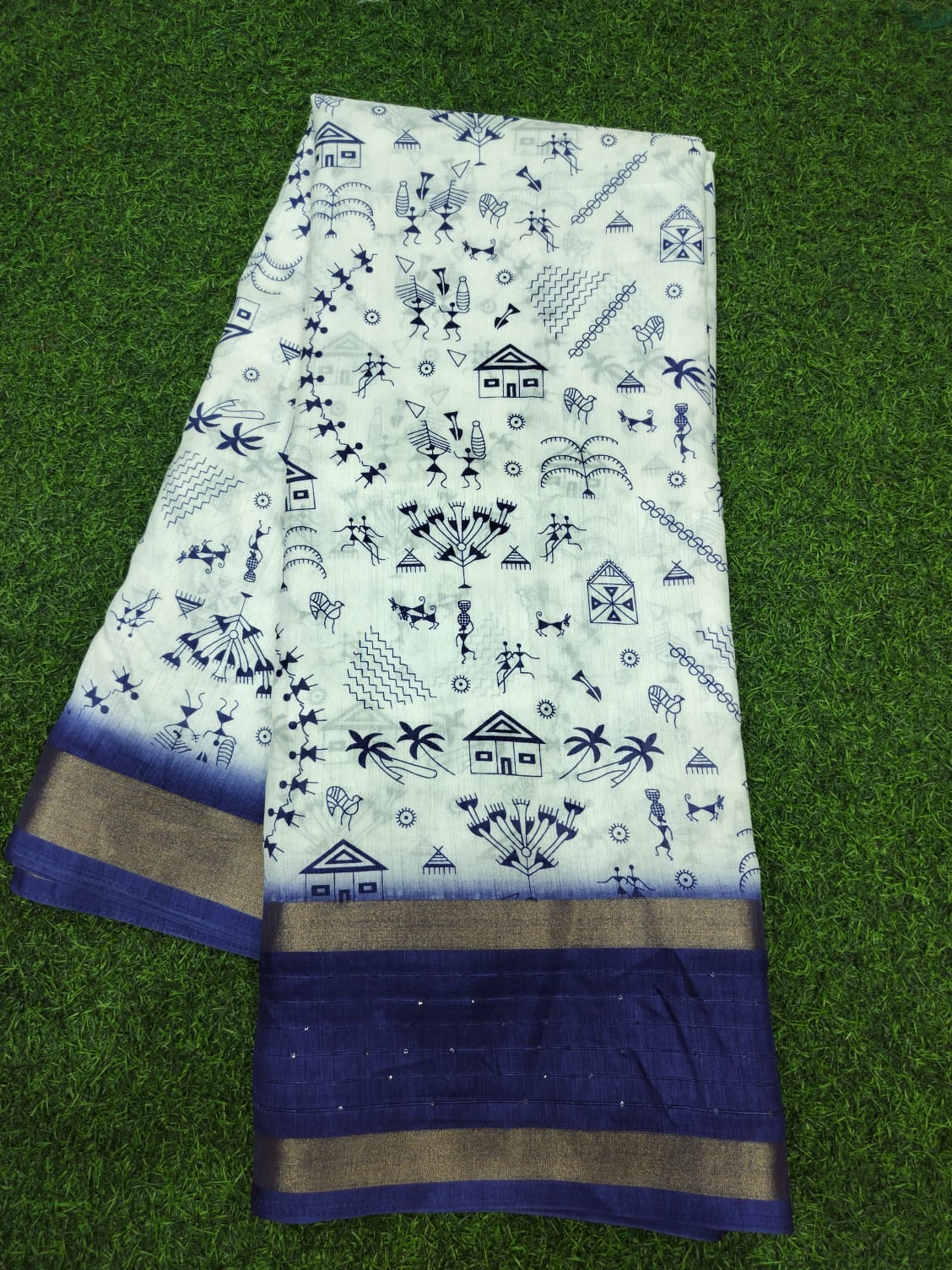 Cotton Dola Silk Saree with Sequence Border