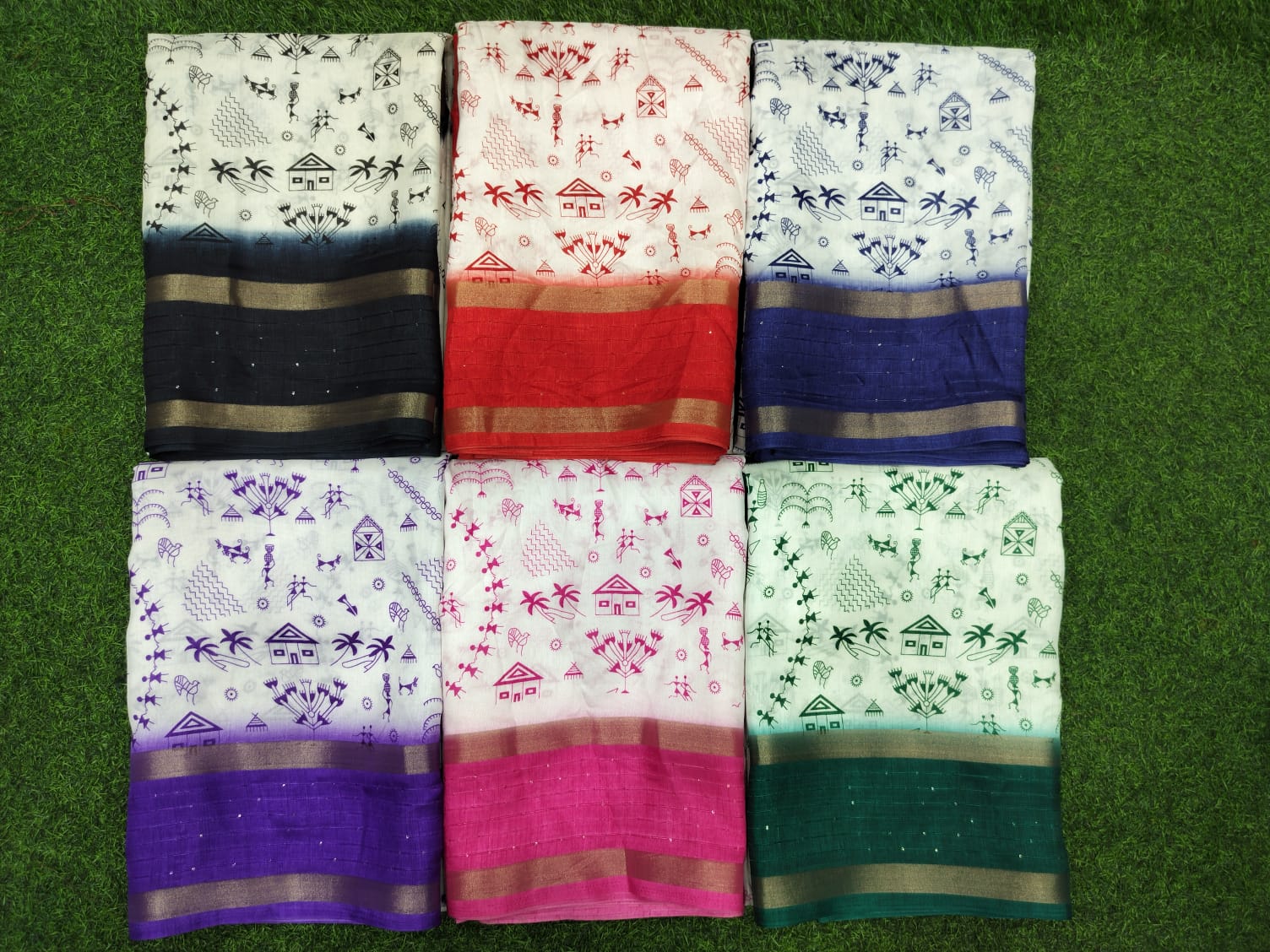 Cotton Dola Silk Saree with Sequence Border