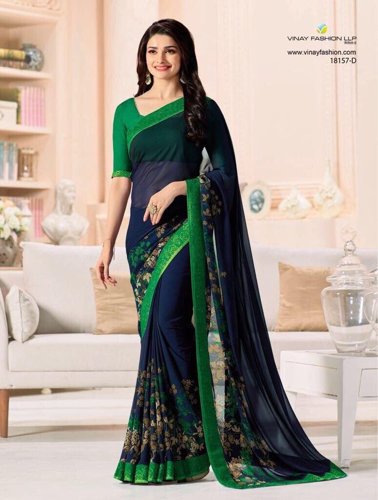 Heavy Georgette Silk Saree