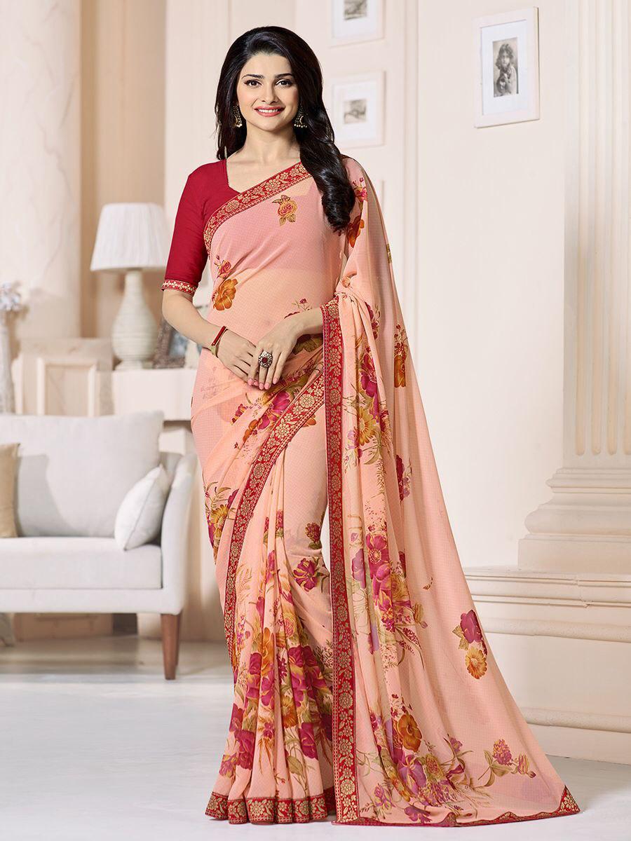 Heavy Georgette Silk Saree