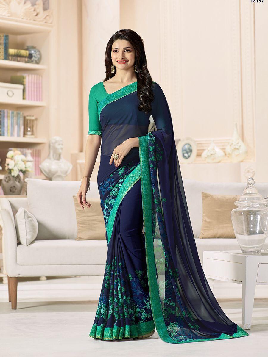 Heavy Georgette Silk Saree