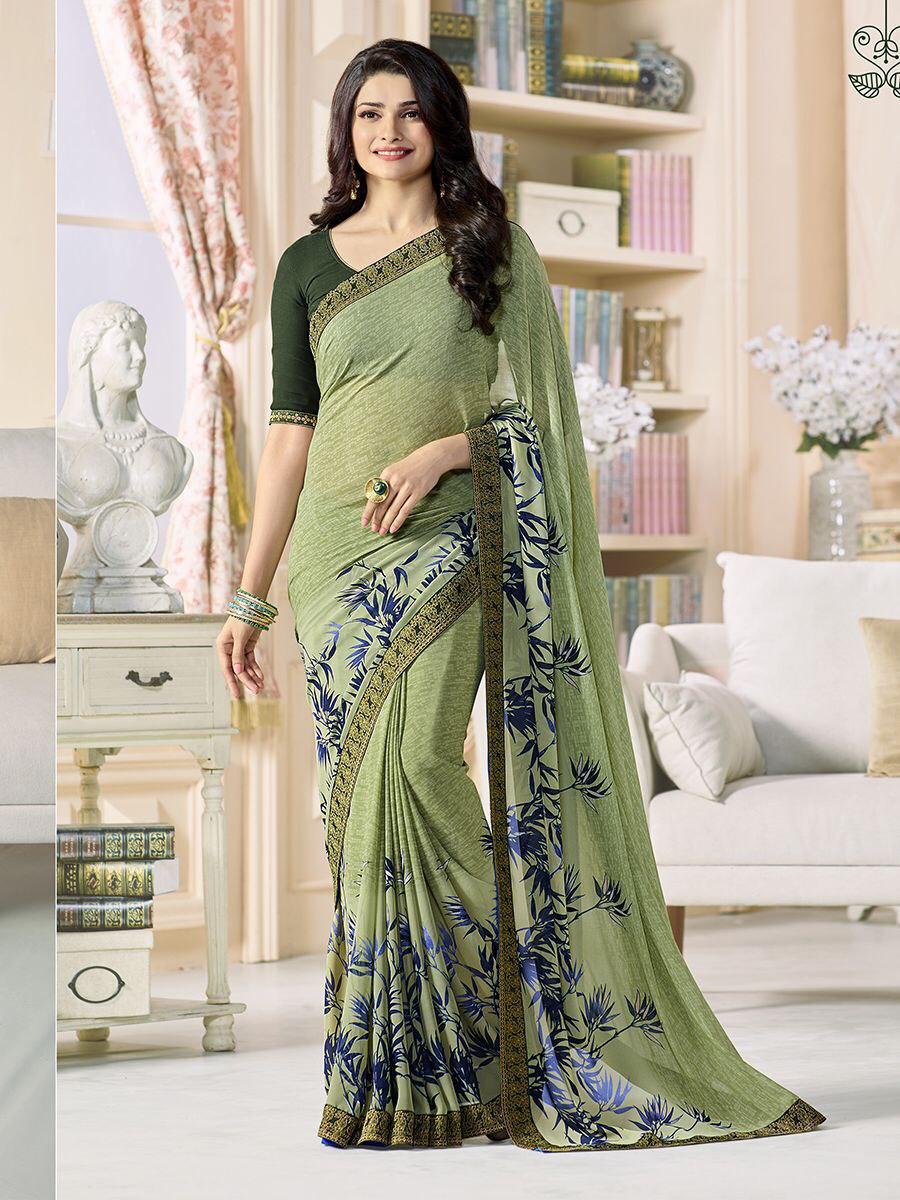 Heavy Georgette Silk Saree