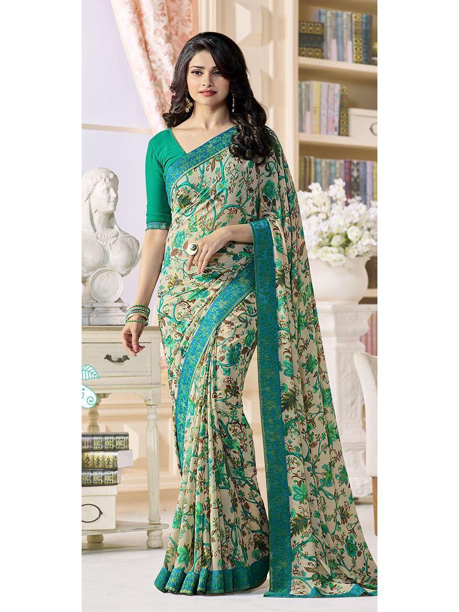 Heavy Georgette Silk Saree