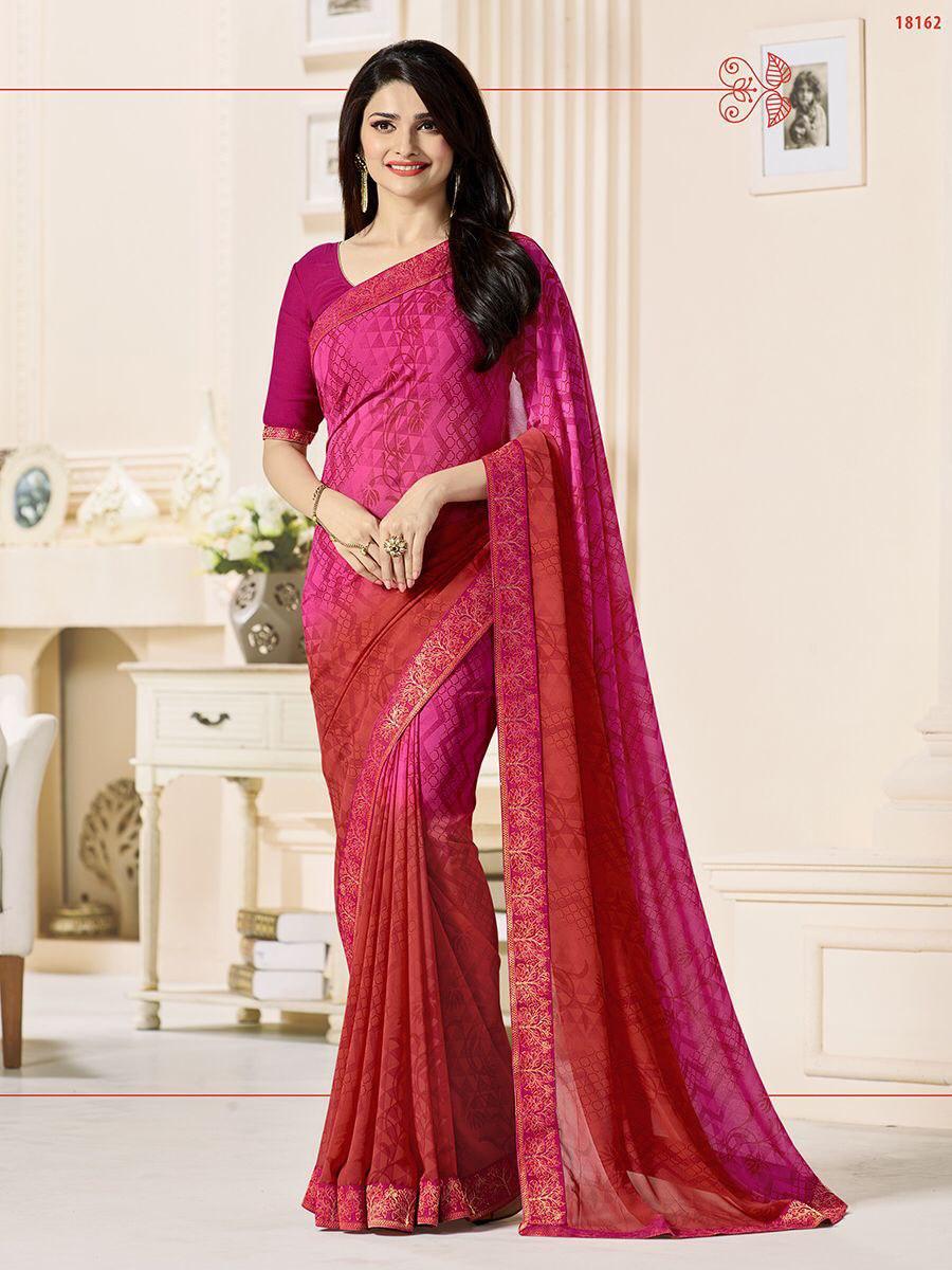 Heavy Georgette Silk Saree