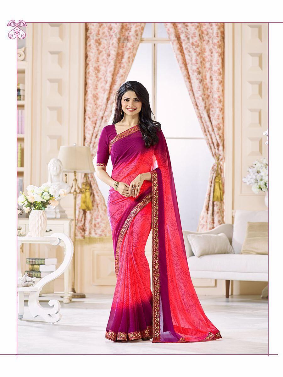 Heavy Georgette Silk Saree