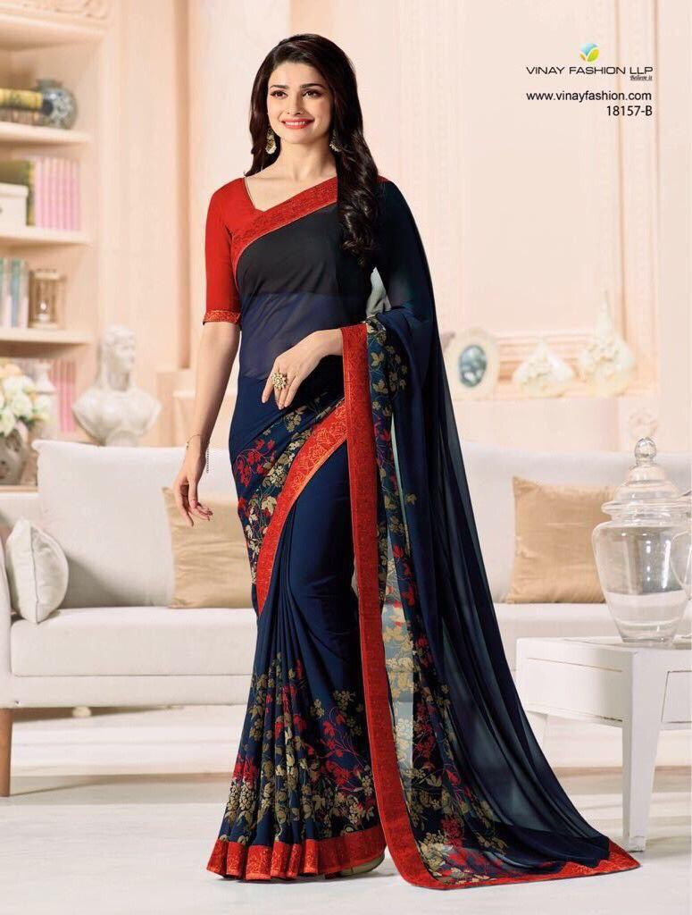 Heavy Georgette Silk Saree