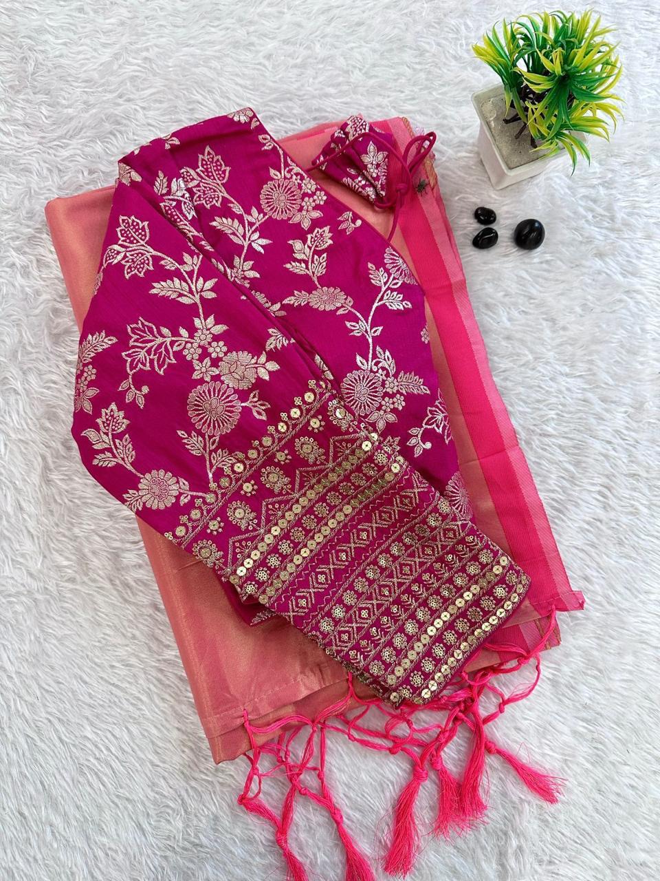 Pure Soft Tissue Silk Sarees