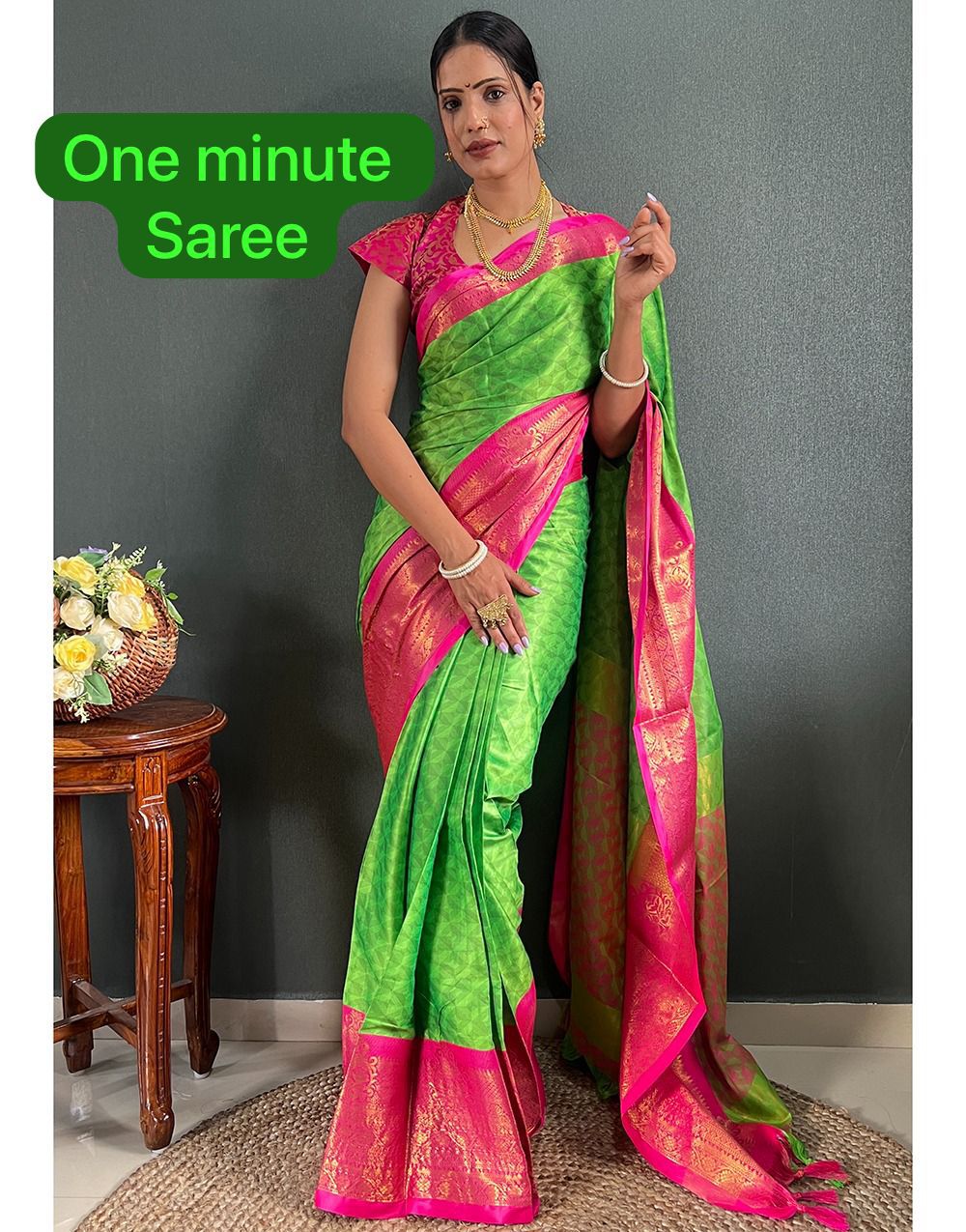 Crafted from Pure Mercerized Soft Silk saree