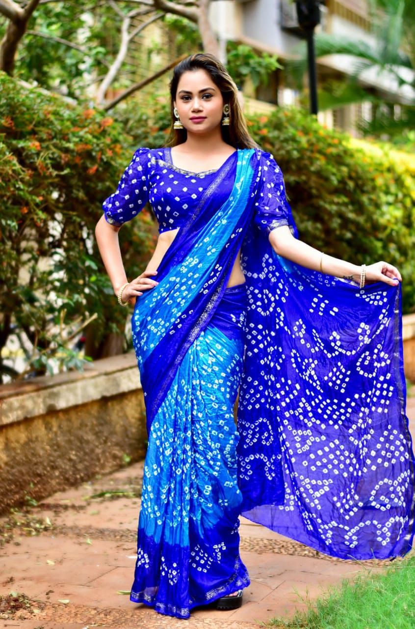 New Bandhani Saree