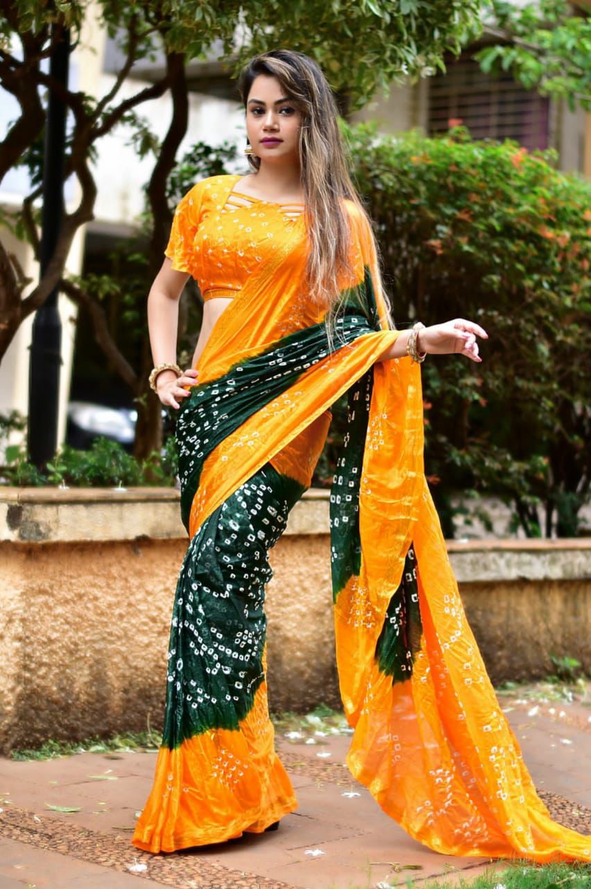 New Bandhani Saree