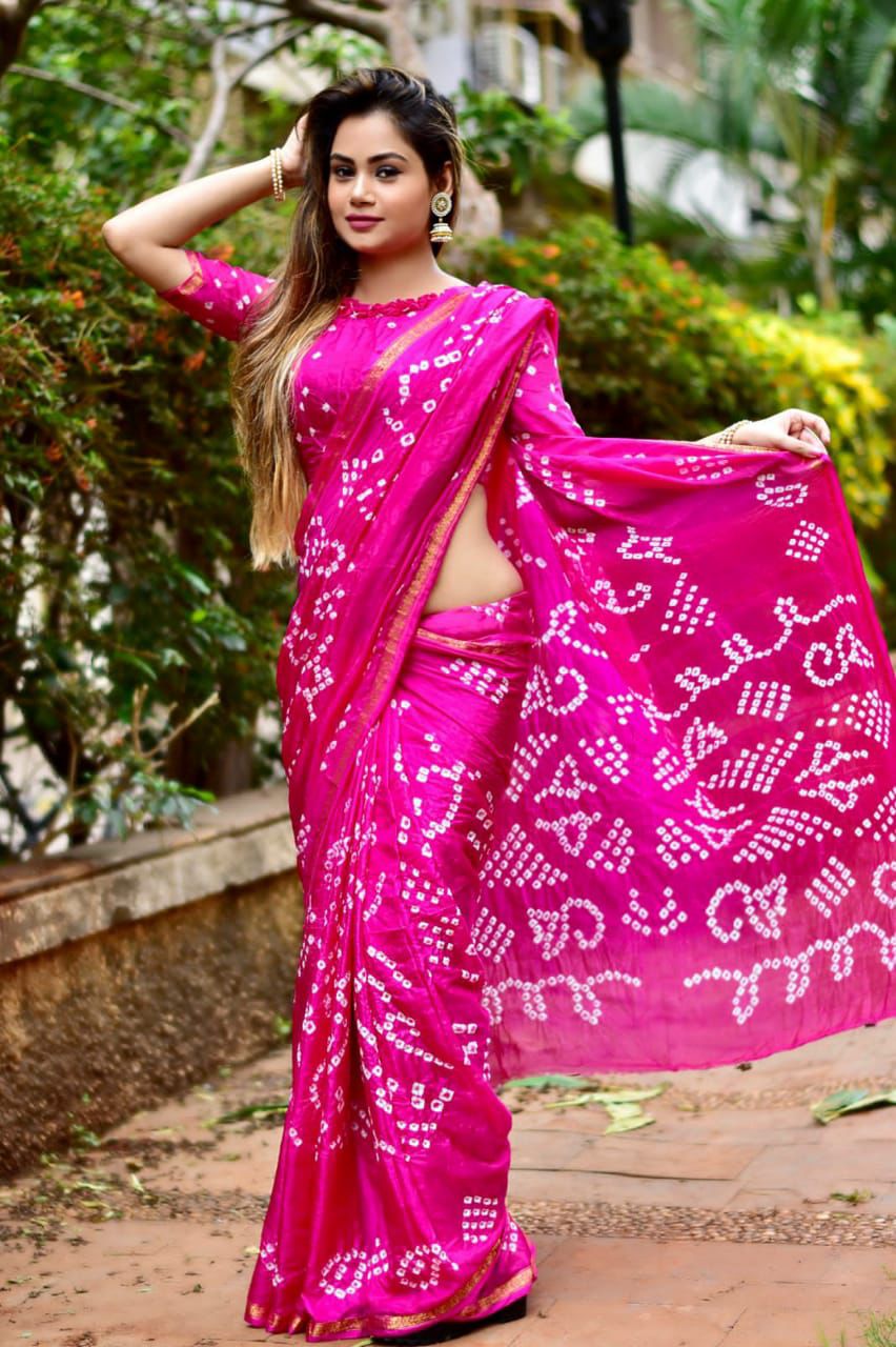 New Bandhani Saree