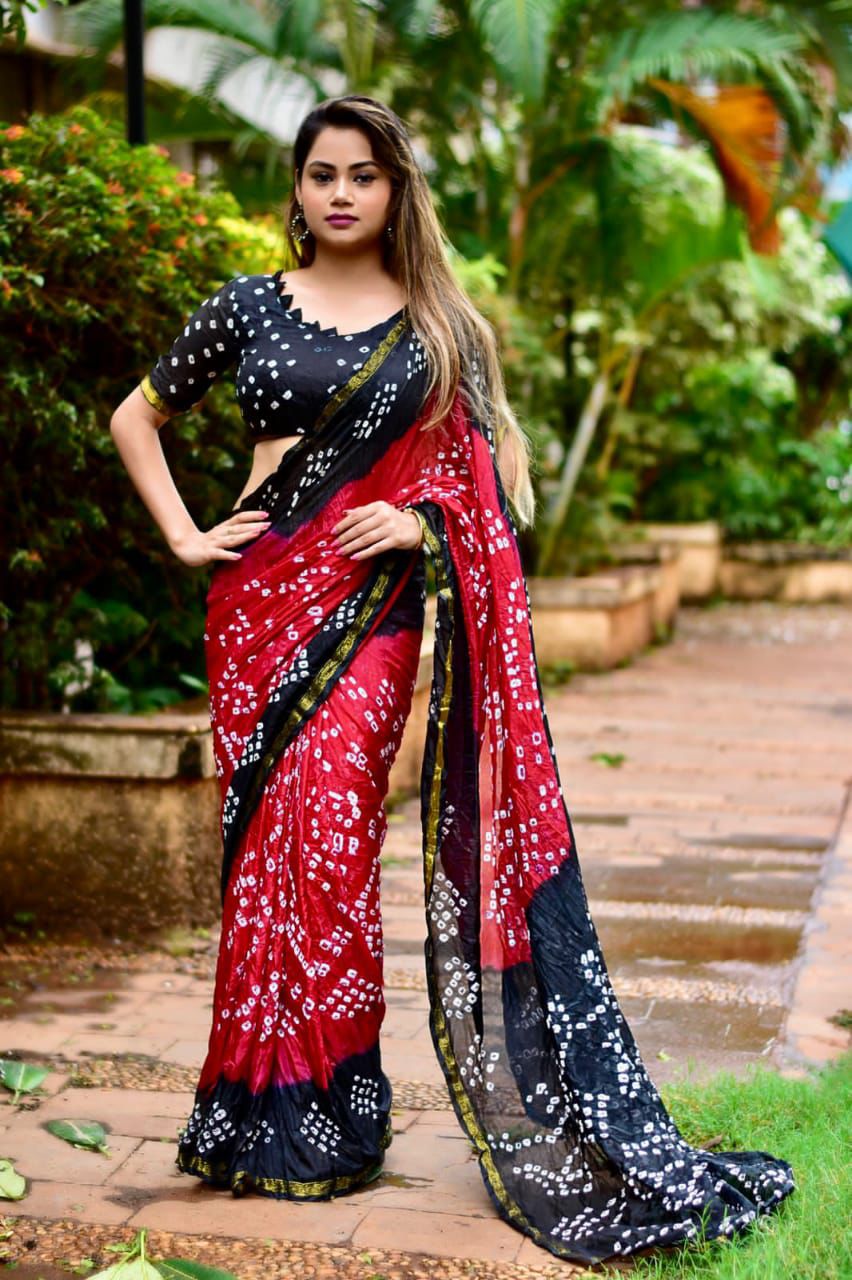 New Bandhani Saree