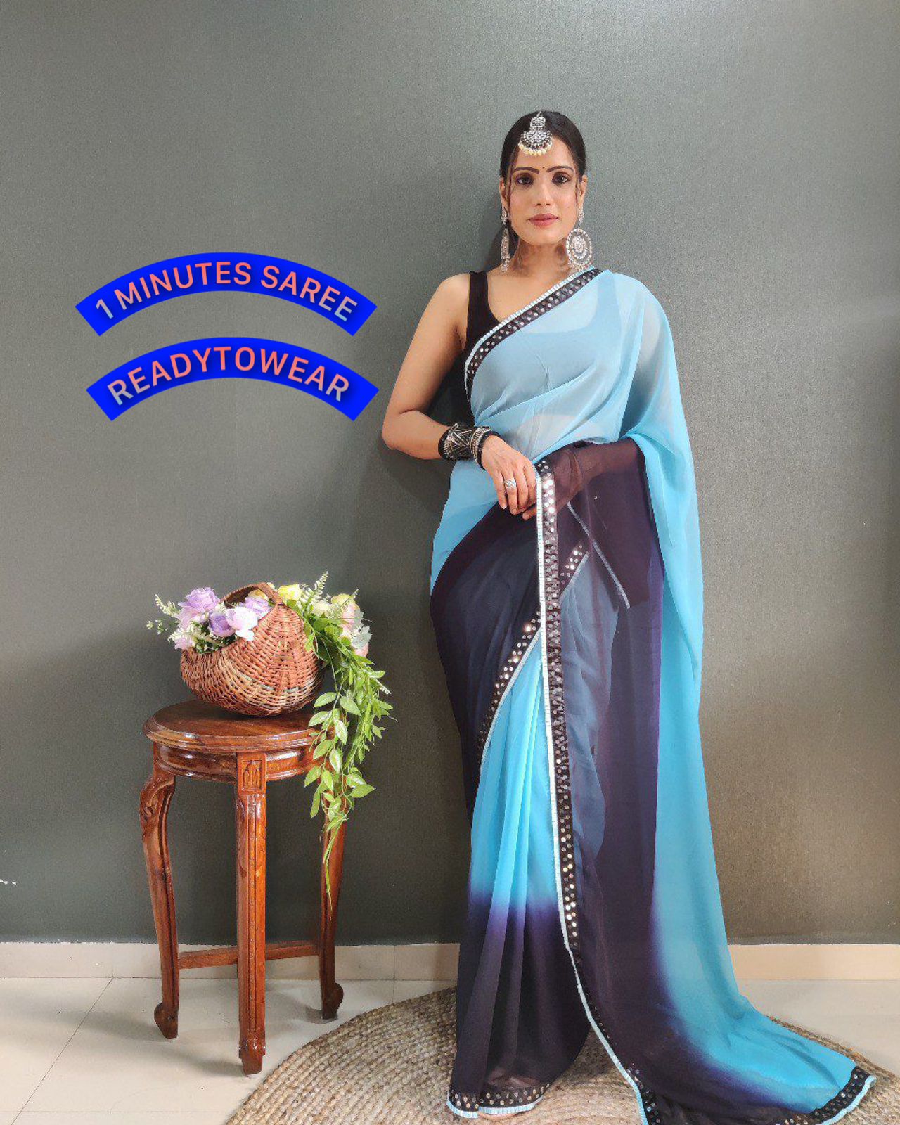 Crafted from Pure Georgette saree