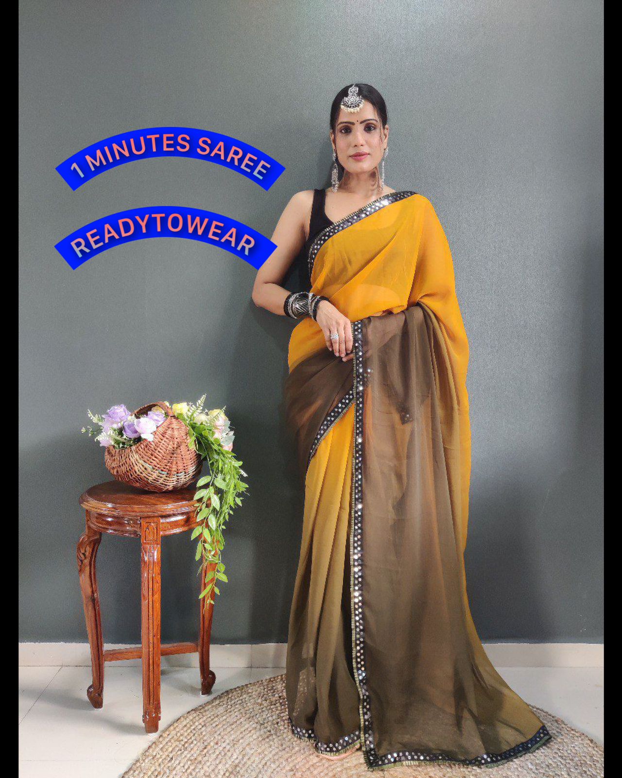 Crafted from Pure Georgette saree