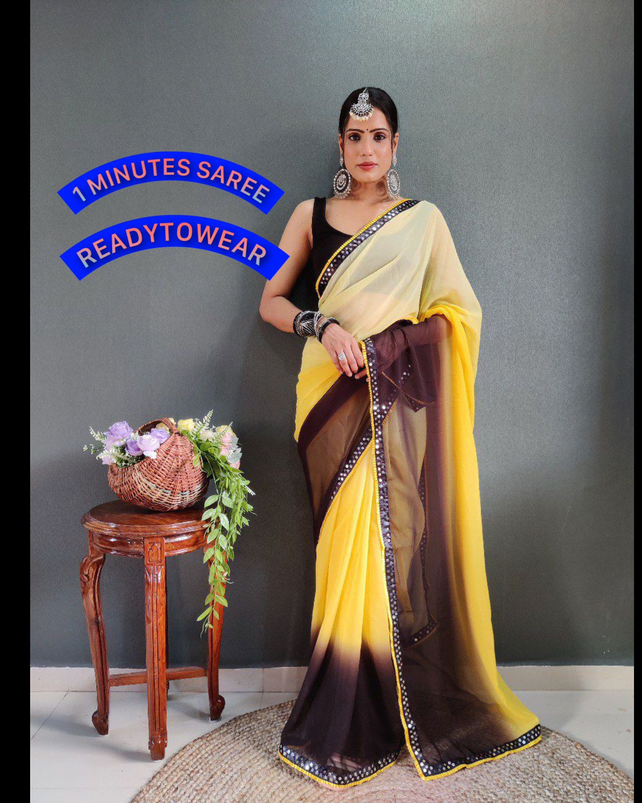 Crafted from Pure Georgette saree