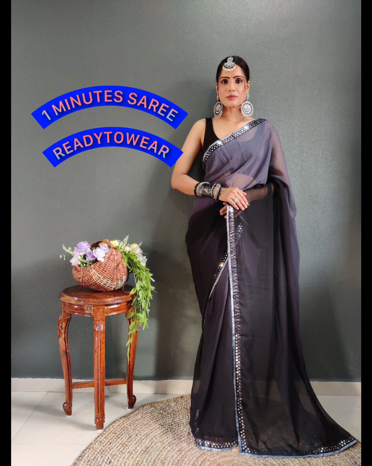 Crafted from Pure Georgette saree