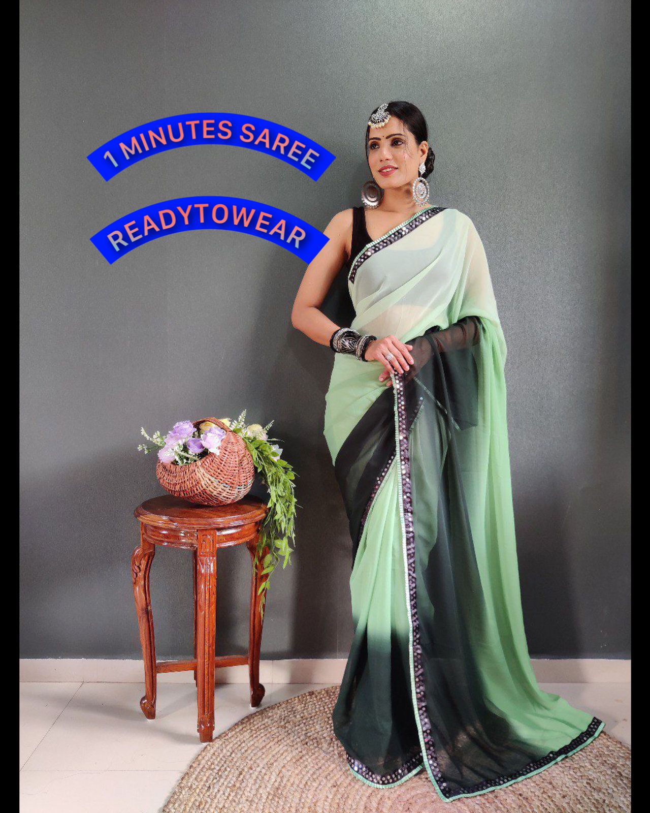 Crafted from Pure Georgette saree